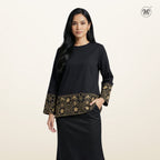 Gold Embroidered Lace Kurung
