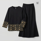 Gold Embroidered Lace Kurung