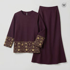 Gold Embroidered Lace Kurung