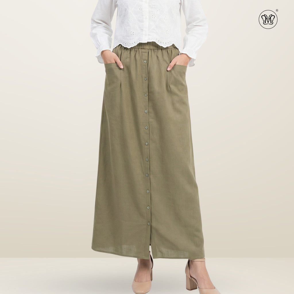 Side Pocket Casual Skirt