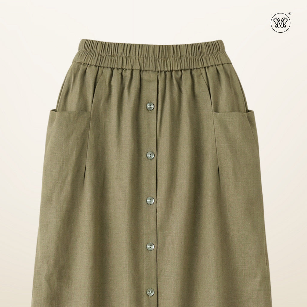 Side Pocket Casual Skirt