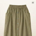 Side Pocket Casual Skirt