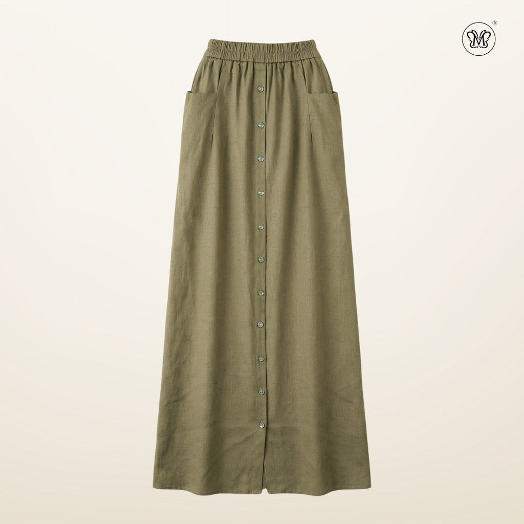 Side Pocket Casual Skirt