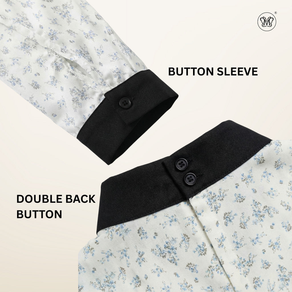 Neck Tie Scarf Style Blouse