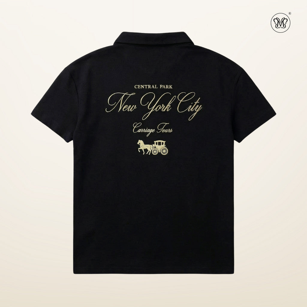 V-Neck Open Collar Shirt