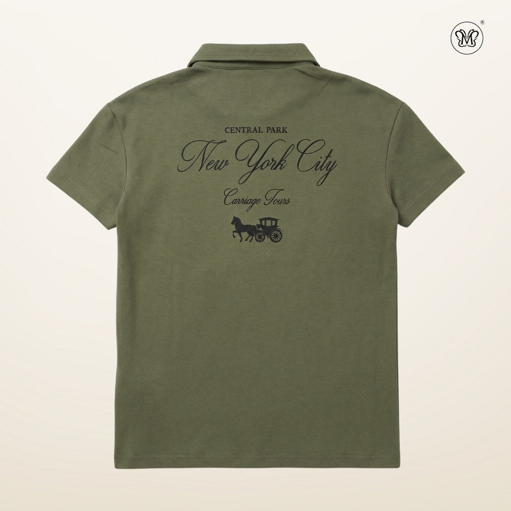 V-Neck Open Collar Shirt