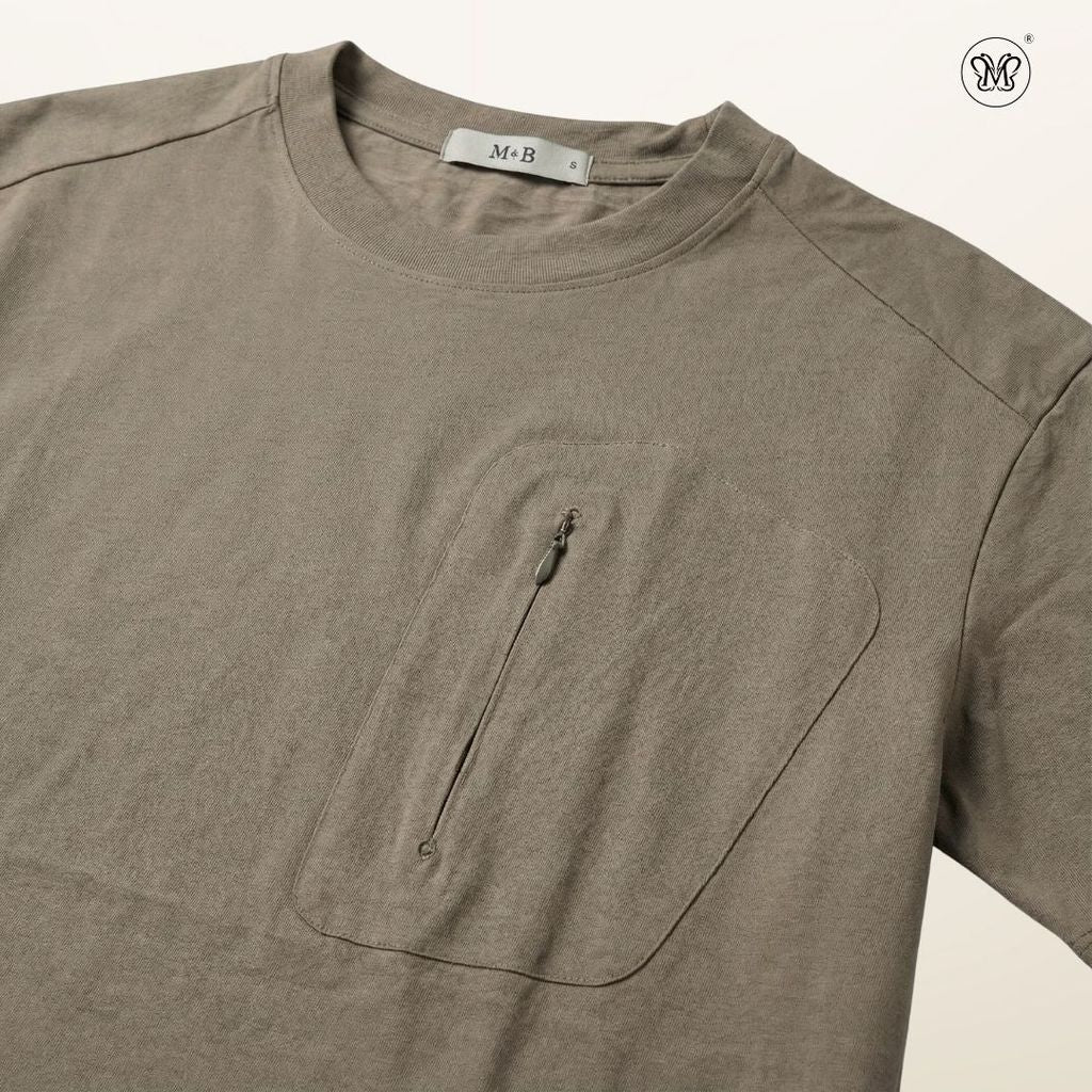 Chest Zip Pocket T-Shirt