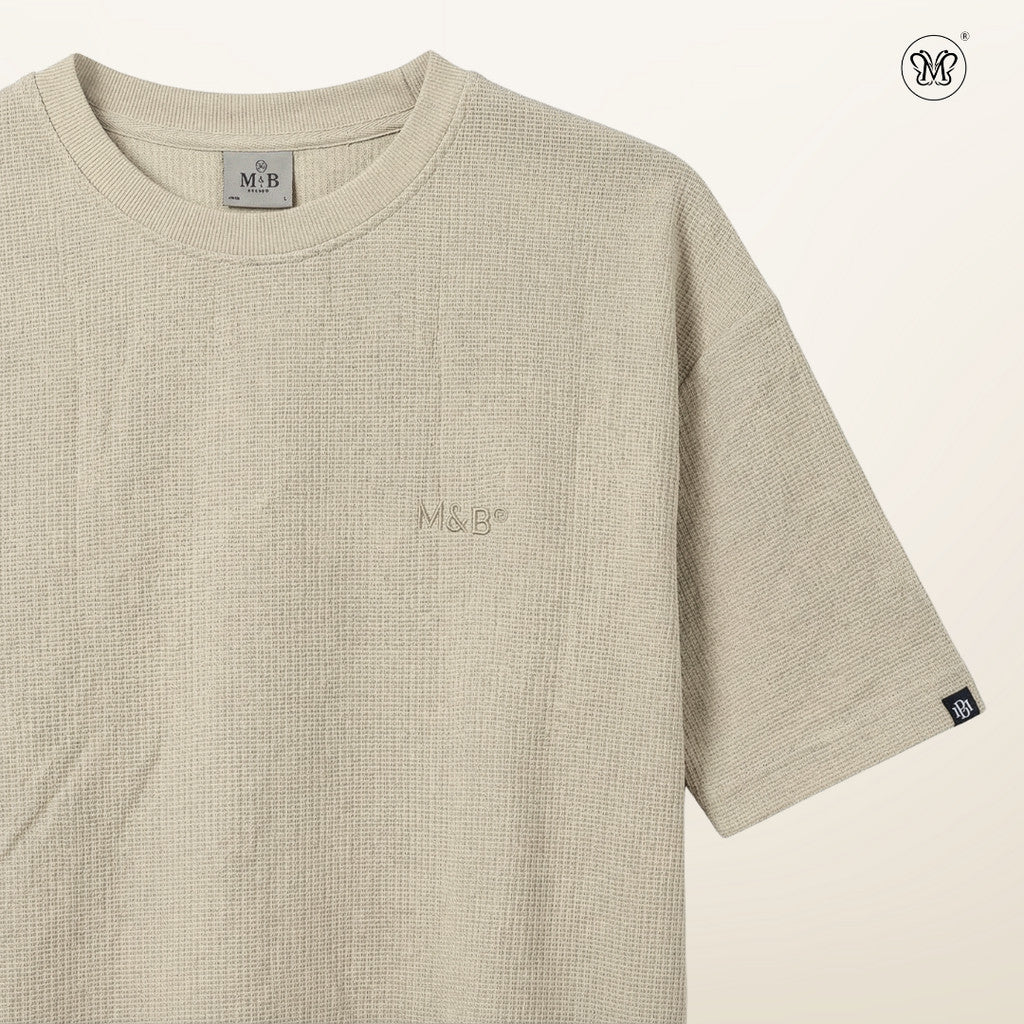 Waffle Round Neck T-Shirt