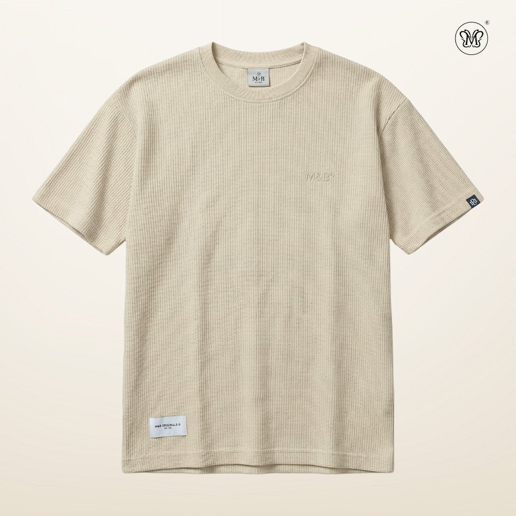 Waffle Round Neck T-Shirt