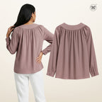 Raglan Sleeve with Soft Pleated