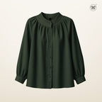 Raglan Sleeve with Soft Pleated