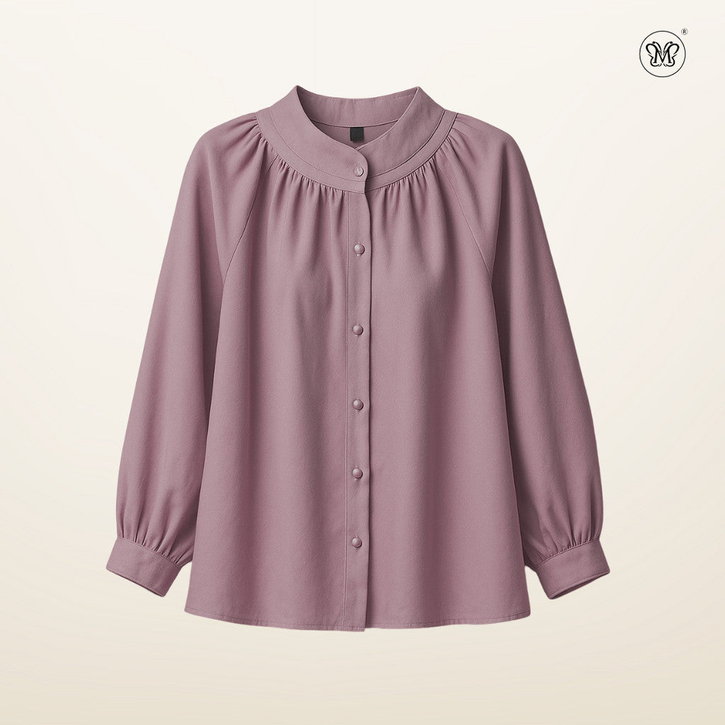 Raglan Sleeve with Soft Pleated