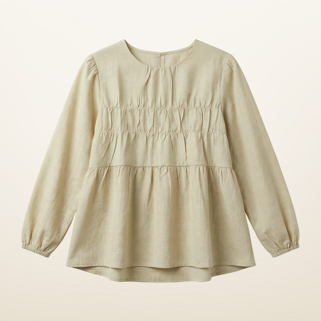 Horizontal Smocked Blouse