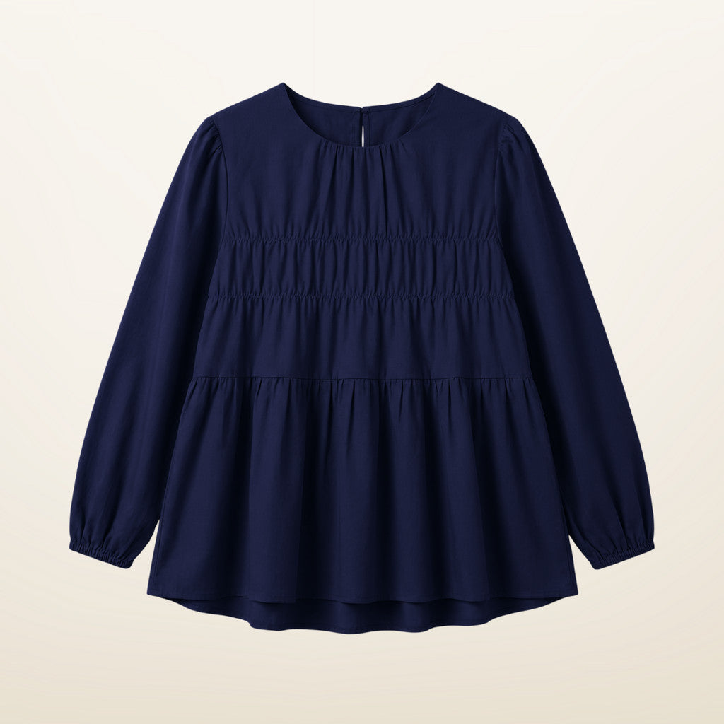 Horizontal Smocked Blouse