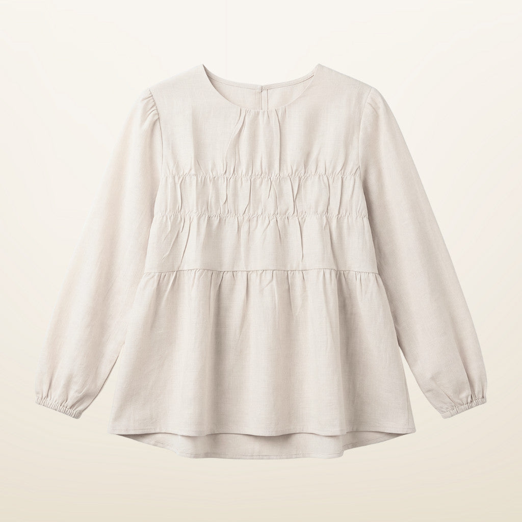 Horizontal Smocked Blouse
