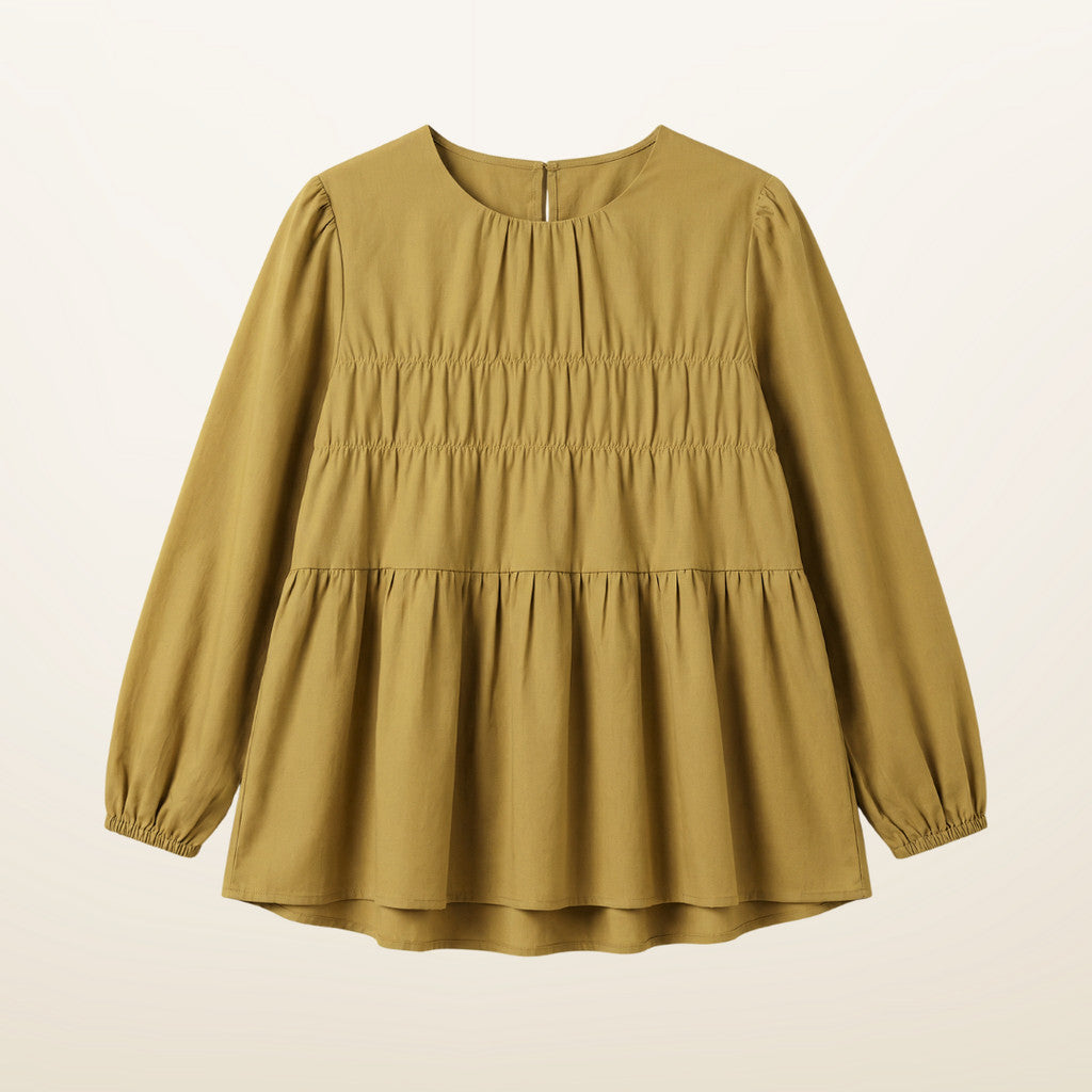 Horizontal Smocked Blouse