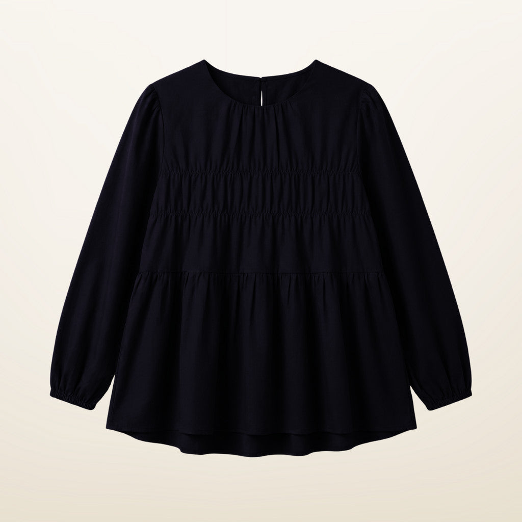 Horizontal Smocked Blouse
