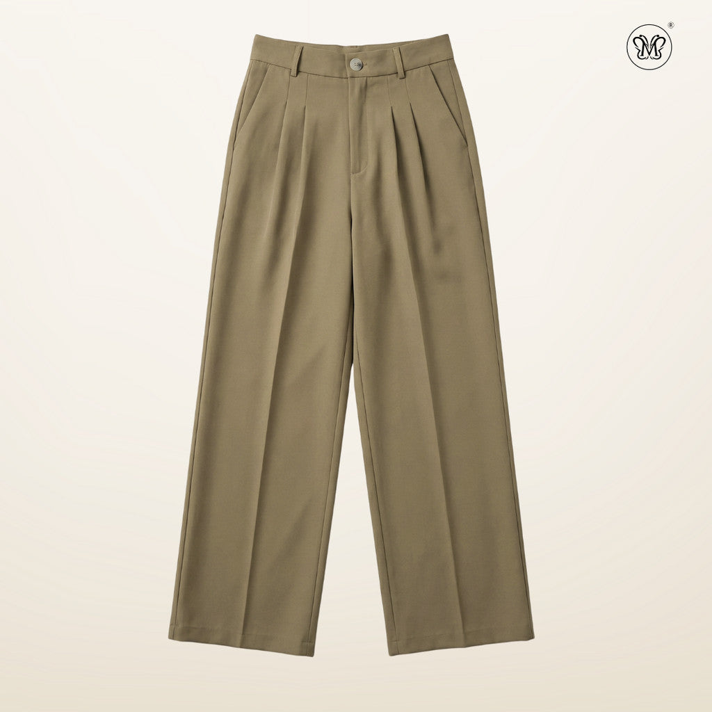 Soft-Pleated Waist Pants