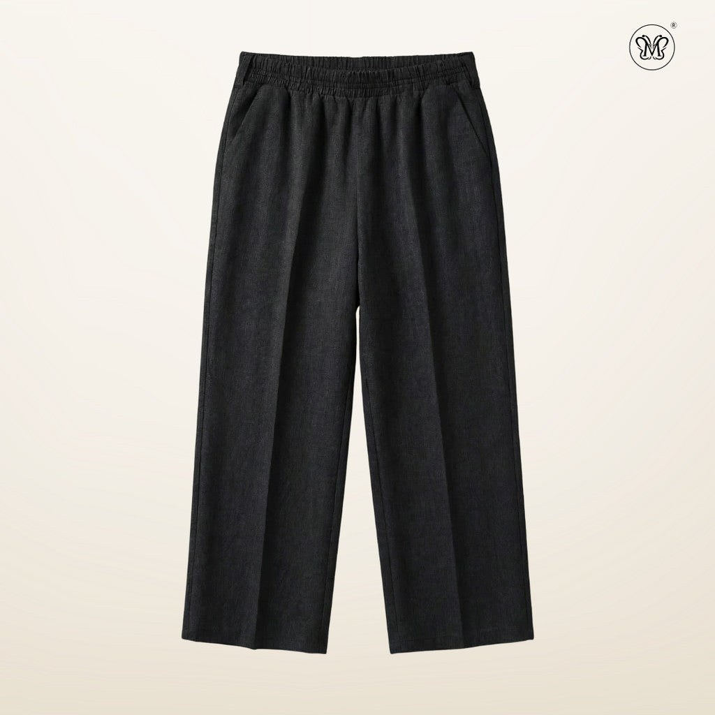 Straight Wide-Leg Pants