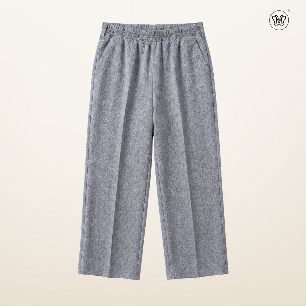 Straight Wide-Leg Pants