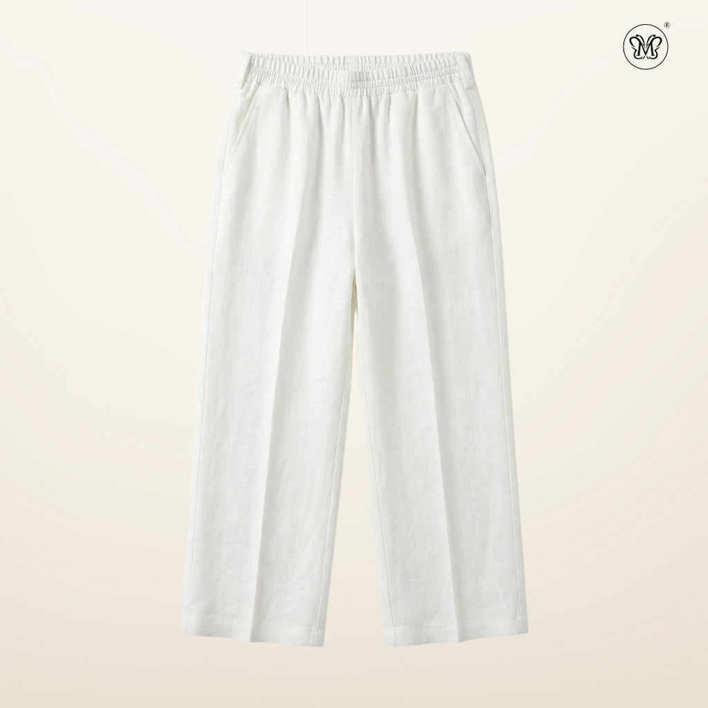 Straight Wide-Leg Pants