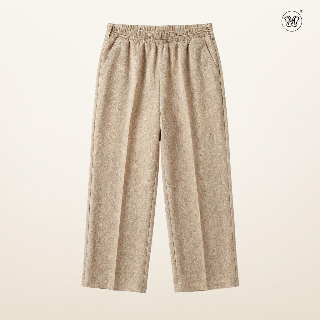Straight Wide-Leg Pants