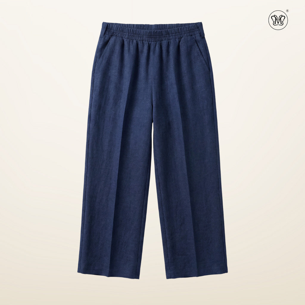 Straight Wide-Leg Pants