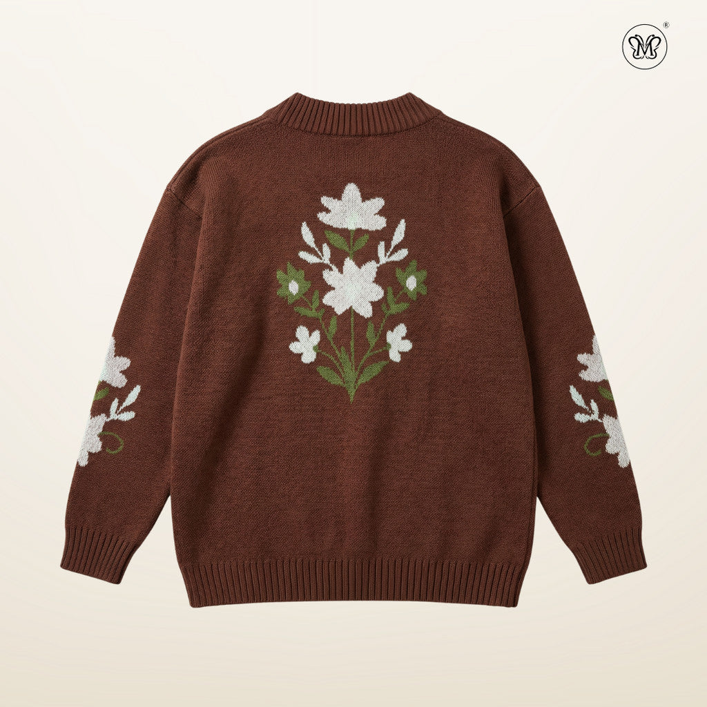 Floral Knit Cardigan