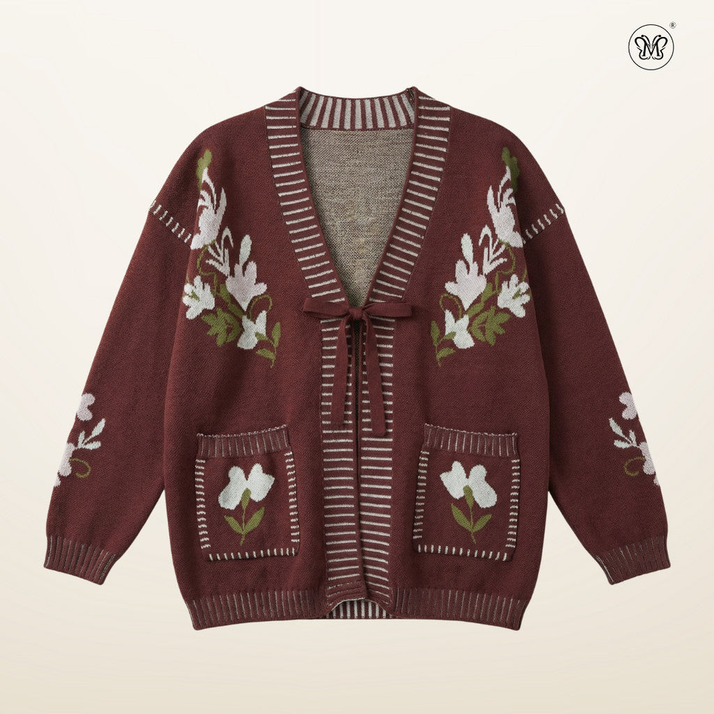 Floral Knit Cardigan