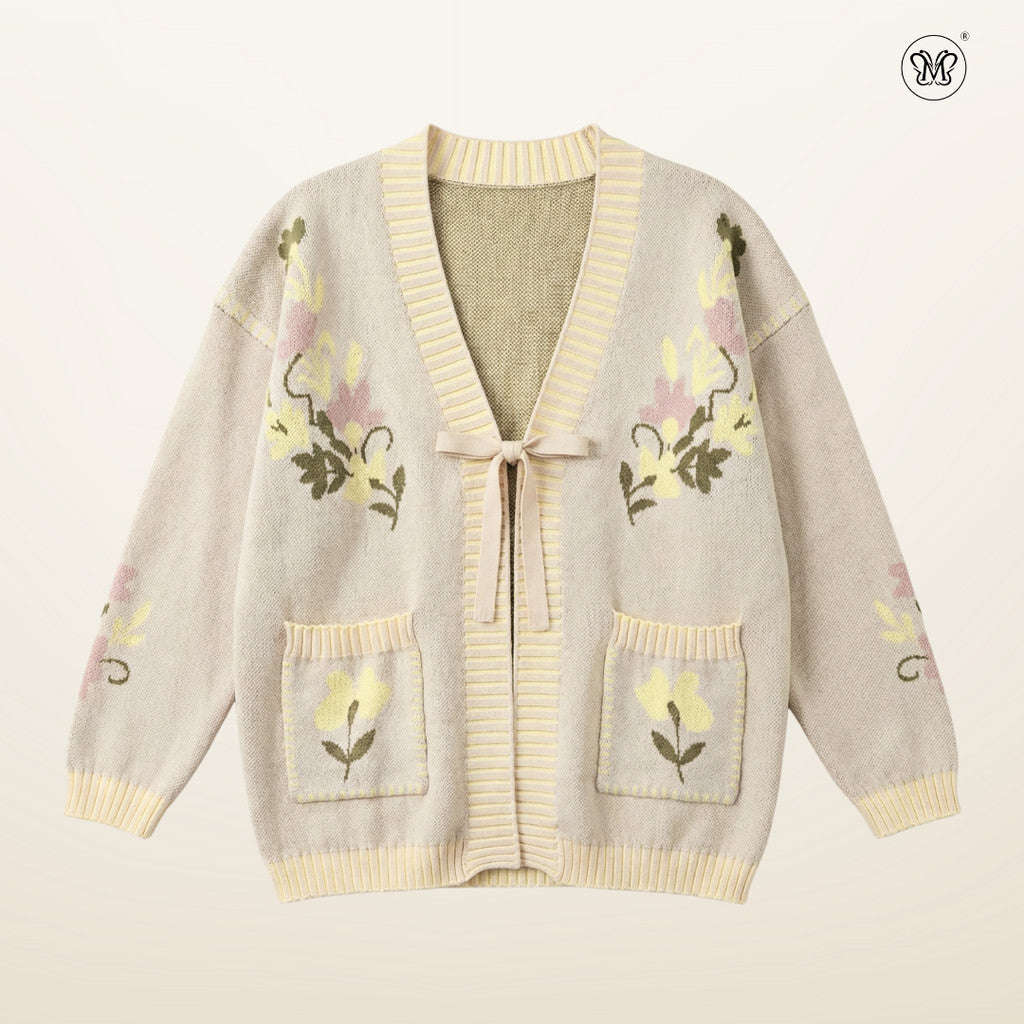 Floral Knit Cardigan