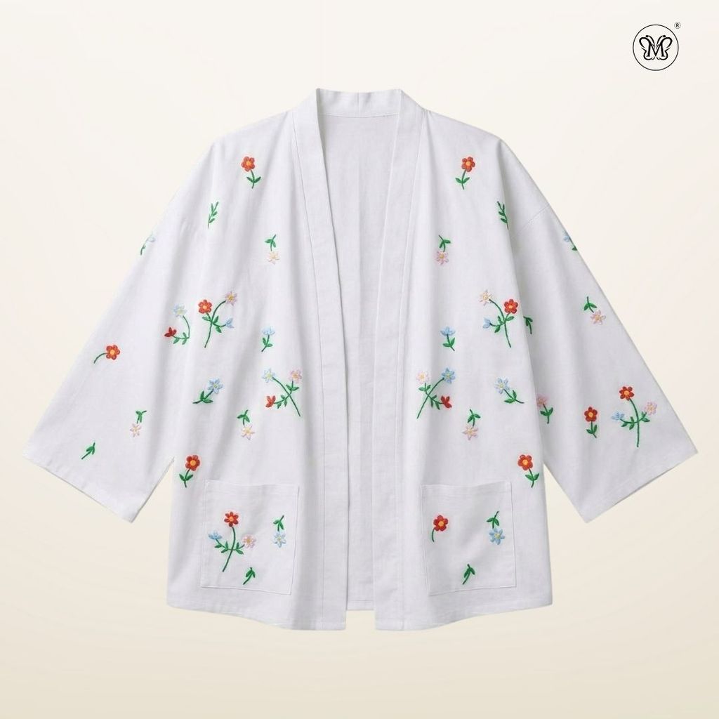 Floral Embroidered Cardigan