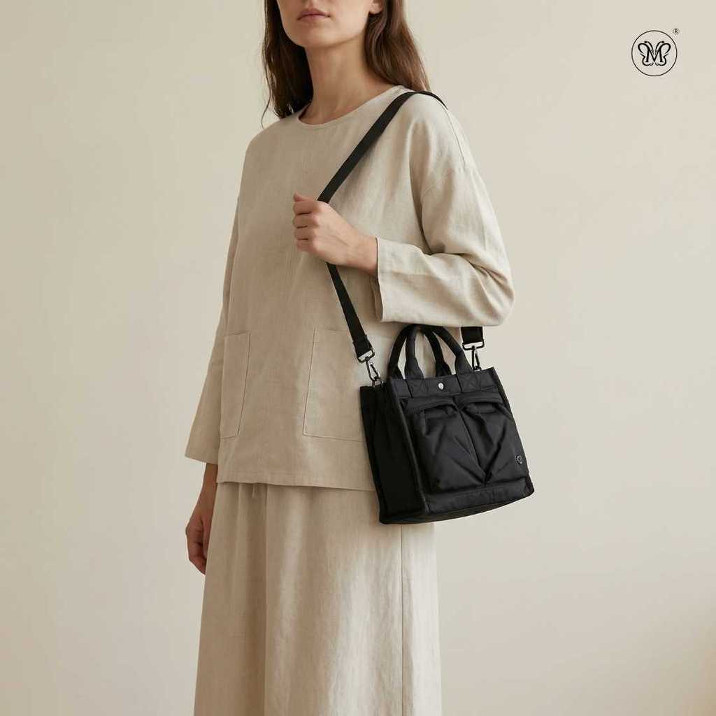 Front Two Pocket Small Tote