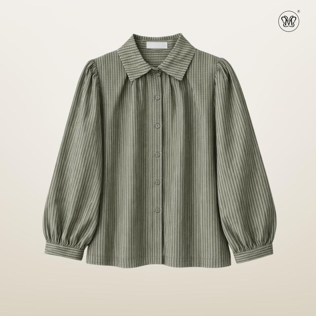 Narrow Stripes Casual Blouse