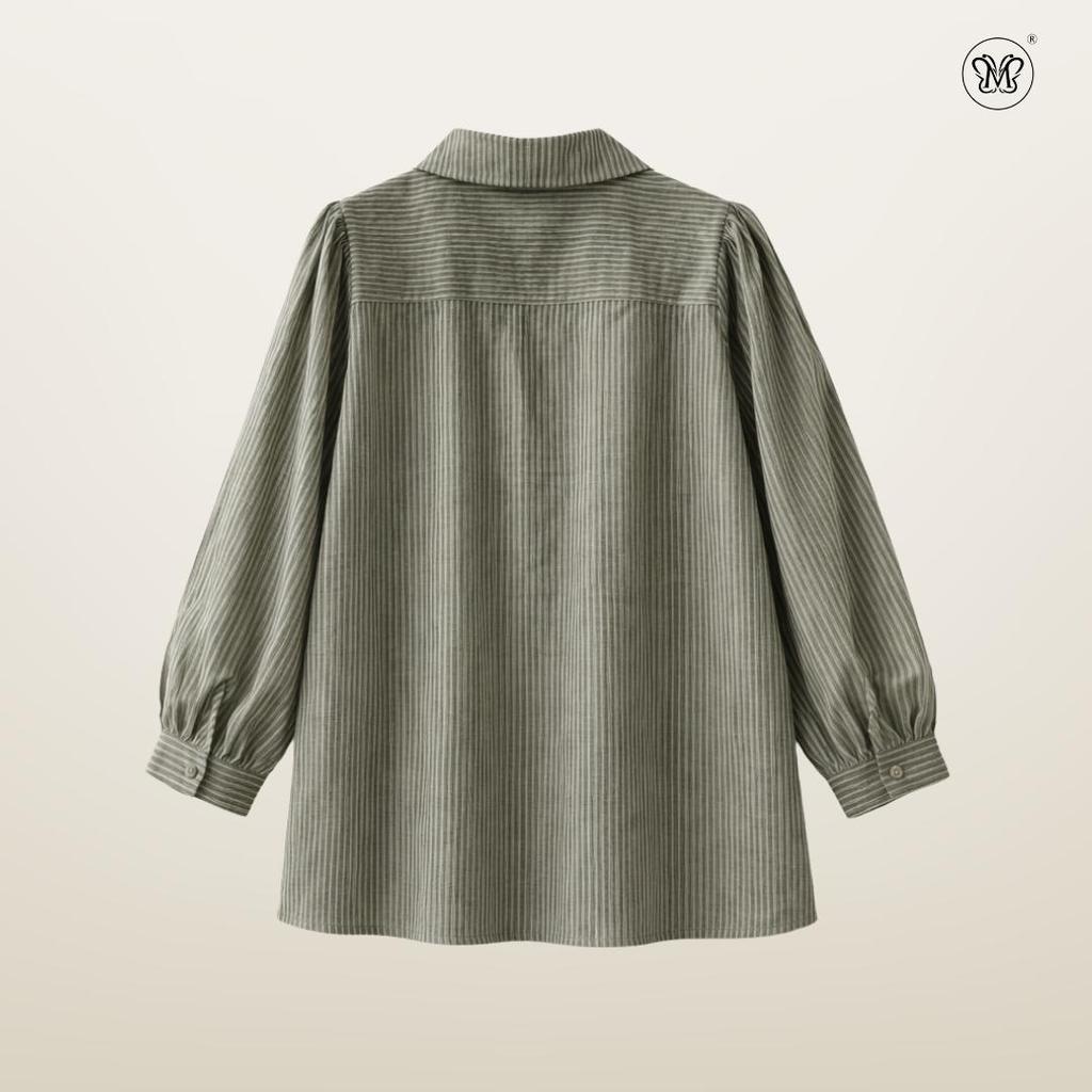 Narrow Stripes Casual Blouse