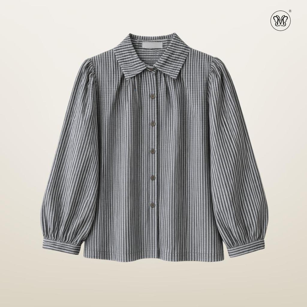 Narrow Stripes Casual Blouse