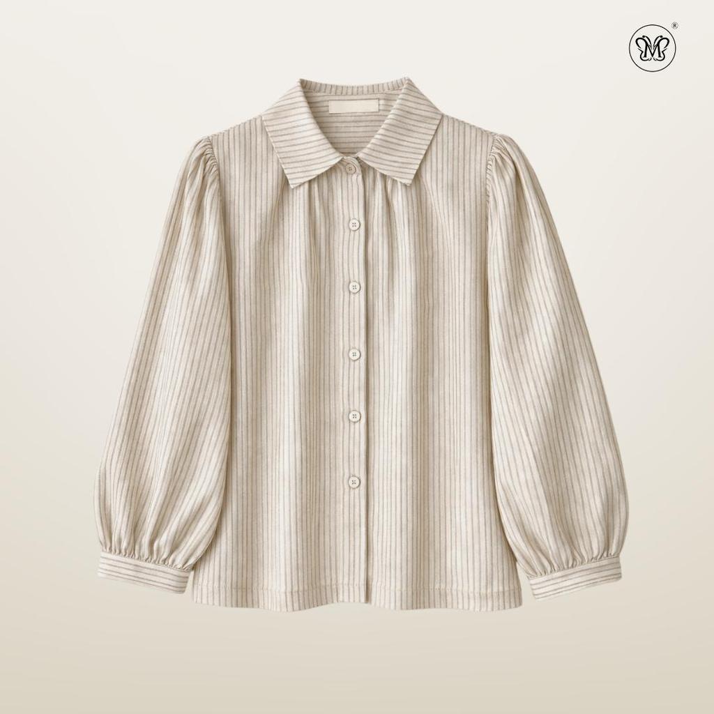 Narrow Stripes Casual Blouse