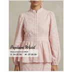 Bunga Embroidered Peplum Set
