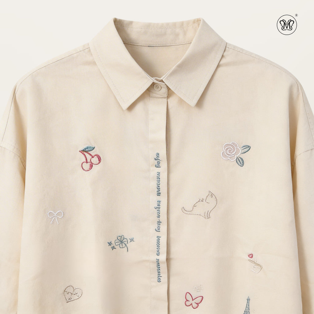 Embroidered Motif Shirt