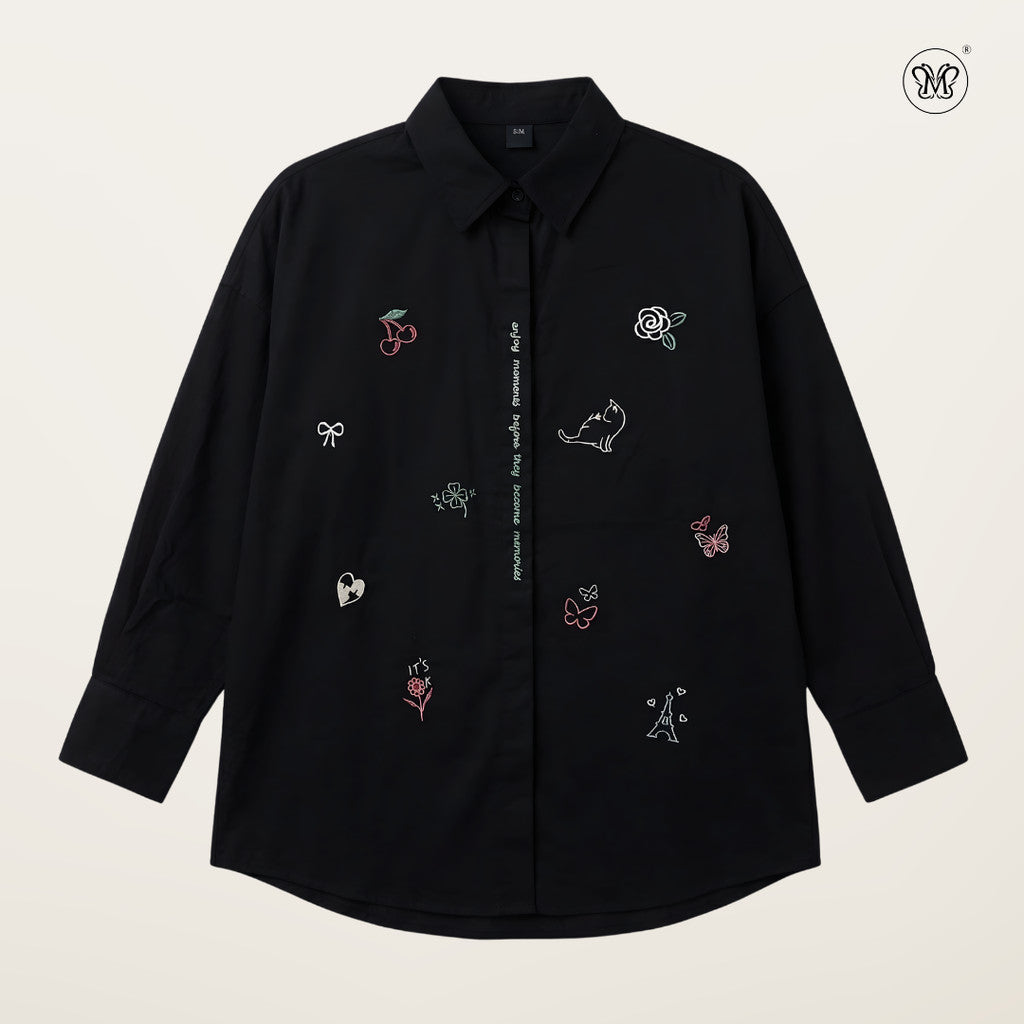 Embroidered Motif Shirt