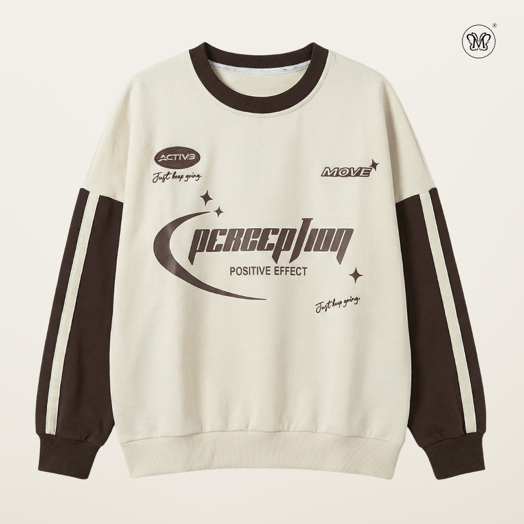 "PERCEPTION" Typography Sweatshirt