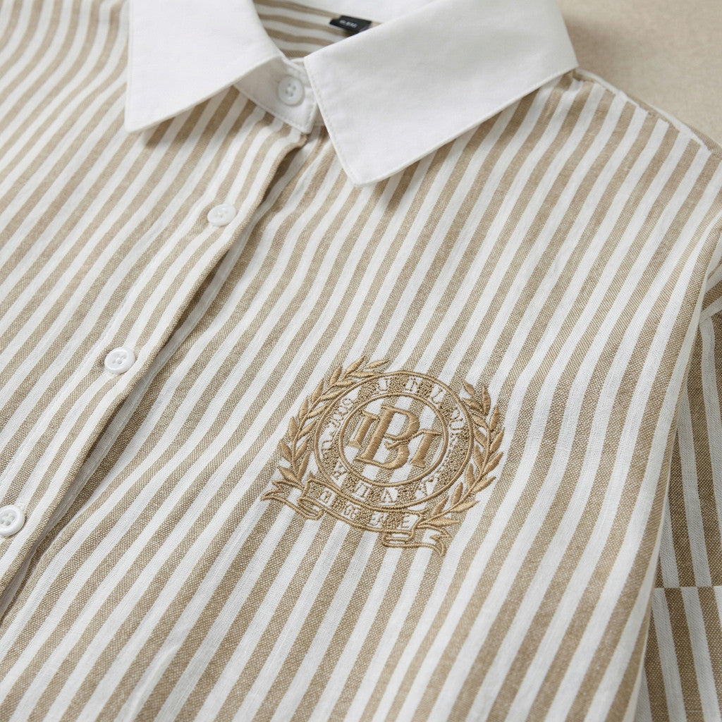 Classic Stripe Collared Shirt