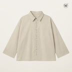 Vertical Floral Embroidered Shirt