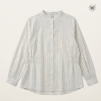 Stripe Waist Gathered Blouse