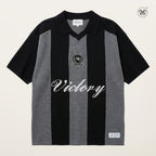 Victory Stripe Knit Polo