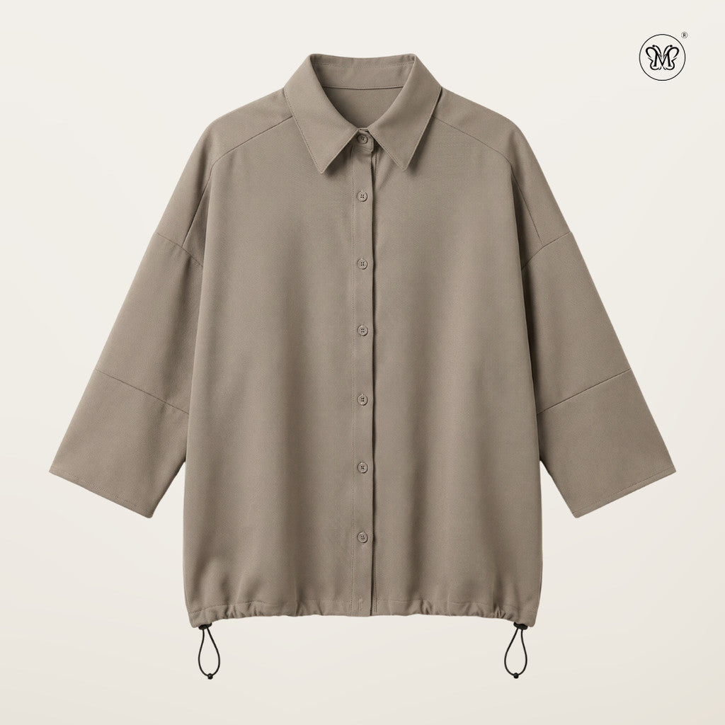 Adjustable Drawstring Shirt