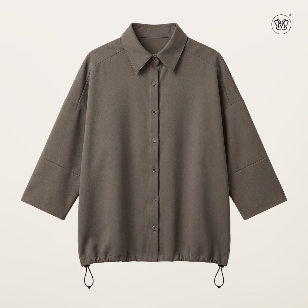 Adjustable Drawstring Shirt