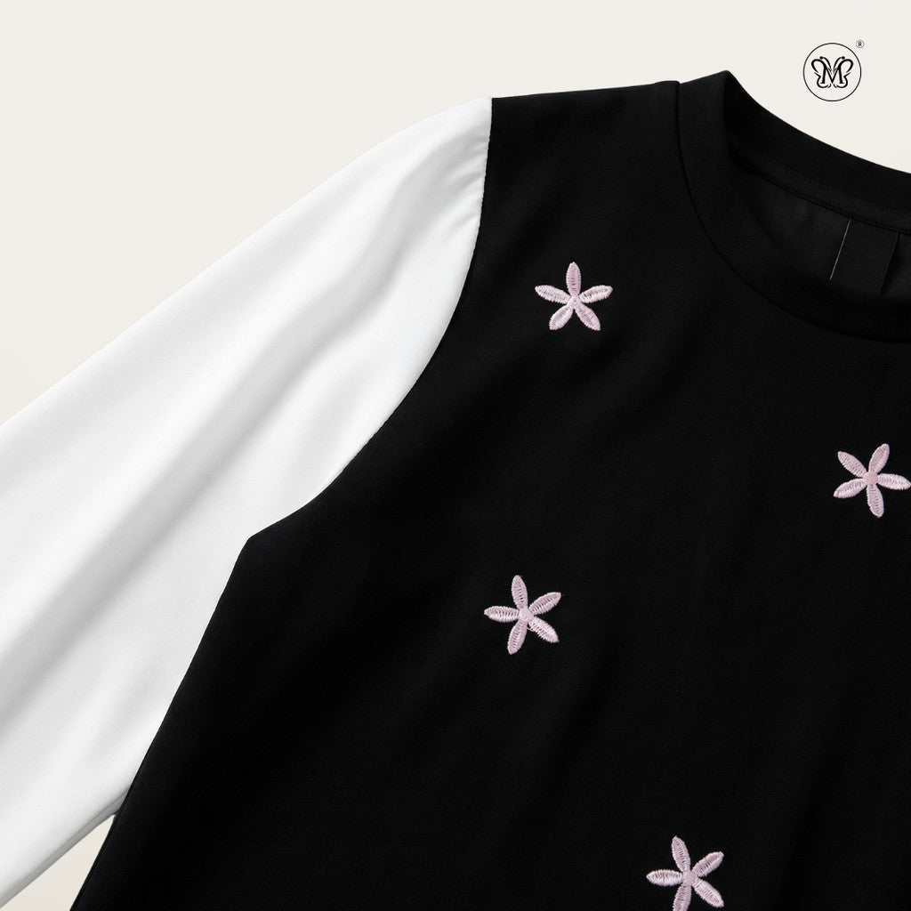 Minimal Floral Layered Top