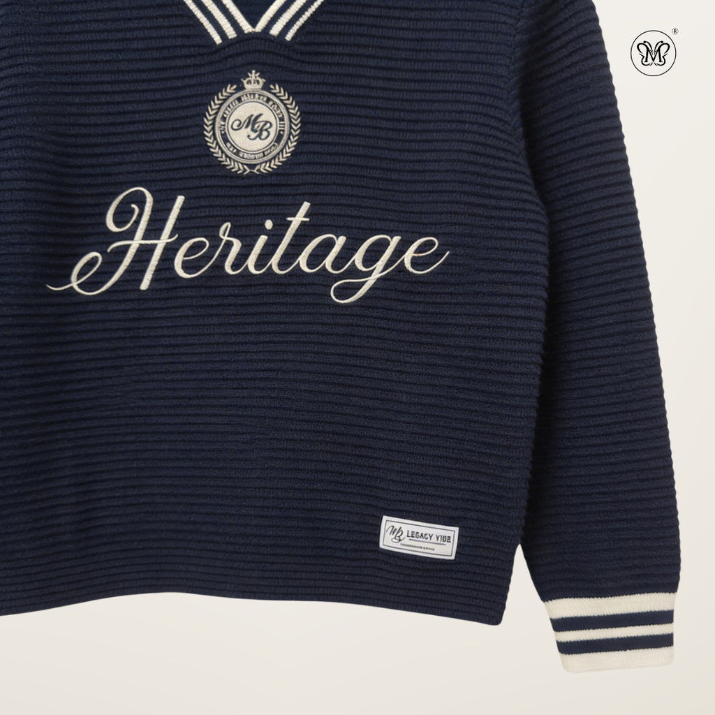Heritage Crest Knit Sweatshirt