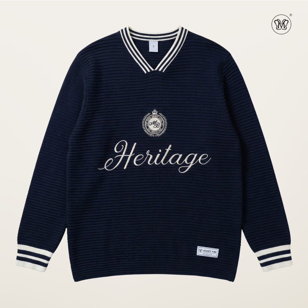 Heritage Crest Knit Sweatshirt