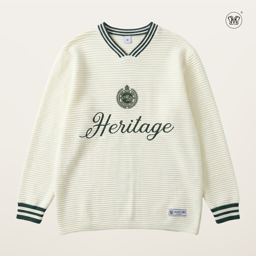 Heritage Crest Knit Sweatshirt